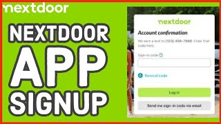 How to Sign up to Nextdoor App Create an account on Nextdoor App 2024 [upl. by Dobrinsky53]