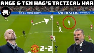 Tactical Analysis  Manchester United 22 Tottenham  And endtoend encounter [upl. by Anev]