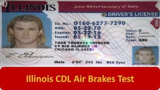 Illinois CDL Air Brakes Test [upl. by Gnol755]