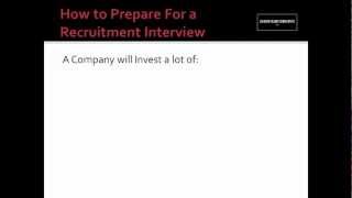 Recruitment Interview Preparation [upl. by Attiuqahs]