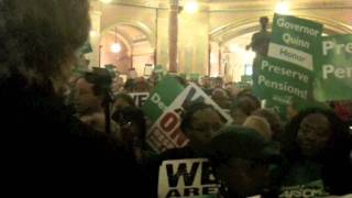 Unions tell lawmakers quotWe Are One Illinoisquot [upl. by Airogerg]