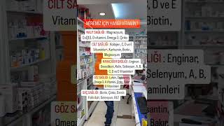 NEREMİZ İÇİN HANGİ VİTAMİN sağlık vitamin kalp karaciğer cilt saç tırnak göz [upl. by Baryram]