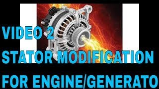 How to modify alternator stator to make a free energy generator with a car alternator energia libre [upl. by Assek]