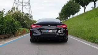 BMW M8 AKRAPOVIC EXHAUST SOUND [upl. by Enoved]