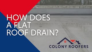 How Does a Flat Roof Drain  Flat Roof Drainage System Guide for Owners and Property Managers [upl. by Jariv]