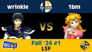 Drexel Melee Fall 24 1 AHFC  wrinkle Marth Vs AHFC  1bm Peach  Losers Semifinals [upl. by Avad]