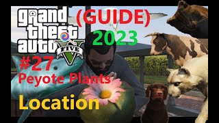 GTA 5 All 27 Peyote Plants Location 2023 Guide  Unlock the Secrets of Los Santos  4K 60FPS [upl. by Abbey]