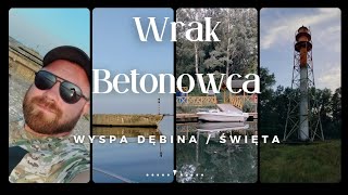 Szczecin jakiego nie znacie  Wrak Betonowca wyspa Dębina Święta [upl. by Enaols]