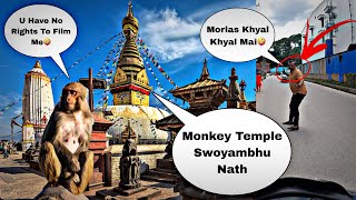 Swoyambhunath Stupa Monkey Temple Vlog  Kathmandu Nepal [upl. by Yhtorod]