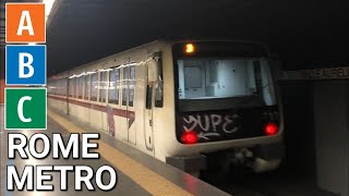 4K 🇮🇹 Rome Metro  All The Lines  🇮🇹 Metropolitana di Roma  Tutte le Linee 2024 [upl. by Youlton]