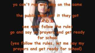 Nicki Minaj can anybody hear me with lyrics [upl. by Larcher]