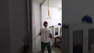 Nivel laser com ótimo custo benefício drywall obra [upl. by Ashlen363]