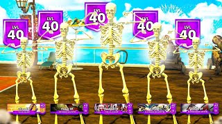 5 LEVEL 40 SKELETONS TAKEOVER THE PARK ON NBA2K22 WE BROKE THE GAME [upl. by Hildie348]