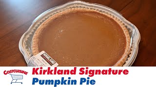 Kirkland Signature Pumpkin Pie Costco Food Review [upl. by Kyte]