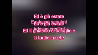 Laura Pausini  ESTAATE Testo [upl. by Laurette]