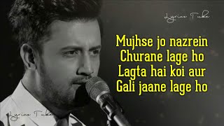 Pachtaoge Full Song Lyrics  Atif Aslam  B Praak Jaani  Bada Pachtaoge  Audio  New Song 2019 [upl. by Miza]