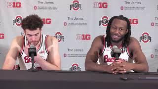 Ohio States Jamison Battle and Bruce Thornton on win vs Minnesota [upl. by Samaj237]