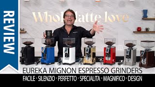 Review Eureka Mignon Espresso Grinders  Full Line [upl. by Atiuqin]