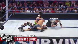 John Cena’s Strongest Moves WWE Top 10 [upl. by Anaeli662]