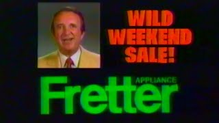 1986 Fretter Appliance quotWild Weekend Salequot TV Commercial [upl. by Lebanna]