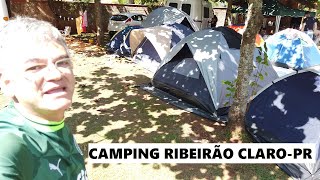 FIM DE SEMANA NA PRAINHA CAMPING DE RIBEIRÃO CLARO NO ESTADO DO PARANÁ [upl. by Gosser]