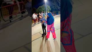 Kafi time bd saman sth skating ki 😻 inlineskatingtutorial ayazskatingclub jinnahpark ytshort [upl. by Eceinhoj]