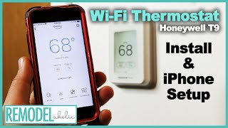 Honeywell Home T9 WiFi thermostat  Install and Setup  Remodelaholic [upl. by Annairdna343]