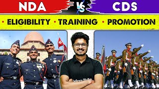 NDA vs CDS  Detailed Comparison  Eligibility Training amp Promotion [upl. by Auqeenahs]