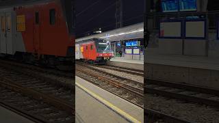 OBB S Bahn  EMU  suburban service leaves Prater Park station in Vienna [upl. by Homer320]