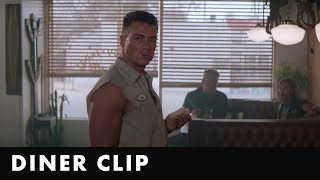 Diner Scene from UNIVERSAL SOLDIER  Starring JeanClaude Van Damme [upl. by Naj]