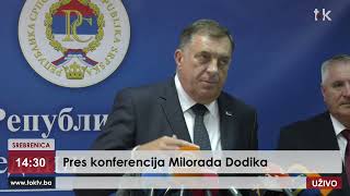 Dodik u ŽESTOKOJ SVAĐI sa novinarkom u Srebrenici [upl. by Atilahs]