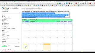 Embed Google Calendar into SchoolWires [upl. by Costin]