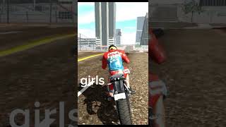 Indian bike driving 3D game ll girl vs boys accident 😂ll shortfeed [upl. by Eelirrem]