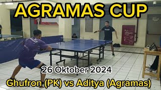 Tournament Tenis Meja AGRAMAS CUP 2024  Ghufron PK Div9 vs Aditya Agramas Div9 tabletennis [upl. by Leikeze838]