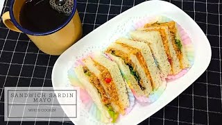 Sandwich Sardin Mayonis Resepi  Sardine Mayo Sandwich Recipe [upl. by Zelig]