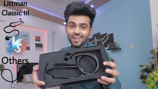 My First Stethoscope Littman Classic III AllBlack Unboxing And Review [upl. by Eimac]