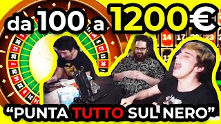 MERRINO E SDRUMOX VINCONO 1200€ ALLA ROULETTE  FOLLIA PURA [upl. by Limemann331]