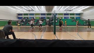 Ponoka Broncs vs stettler Wildcat jv boys volleyball 🏐 [upl. by Anaela23]