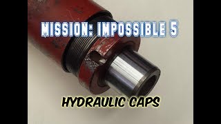 How to Remove Hydraulic Cylinder caps 5 techniques [upl. by Helprin]