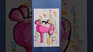 Draw a pink panther short video drawing art sketch [upl. by Reede]