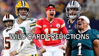 PREDICTING NFL Wild Card Weekend [upl. by Kimbell92]