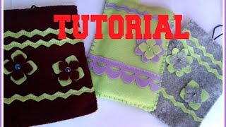 PORTA CELLULARE IN PANNOLENCI TUTORIAL [upl. by Humble]