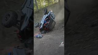 Tiktok flgged it🙄 Sent a little too hard at the top funny rzr offroad fyp fail failarmy [upl. by Barvick]