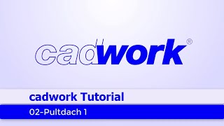 cadwork Tutorial 2020 Nummer 2 Pultdach 1 [upl. by Aretahs716]