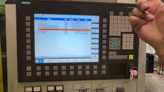 Sinumerik 840D sl How to select a part program to EXECUTE in AUTO [upl. by Anelehs]