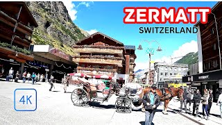 EXPLORING ZERMATT  THE MOST CHARMING VILLAGE IN SWITZERLAND  WALKINGTOUR 4K [upl. by Enhpad817]