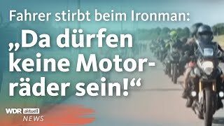 Tödlicher Unfall beim Ironman in Hamburg  WDR aktuell [upl. by Ytirahc]