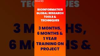 Bioinformatics Online Handson Training Opportunity With Project Work bioinformatics training [upl. by Jestude]