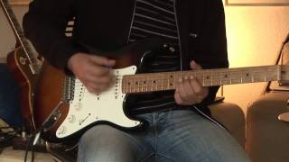 JV Squier Stratocaster with Fender Vibrolux plus Brunetti Mercury Box Part 1 [upl. by Hausmann]