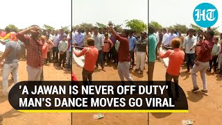 A soldier is never off duty Mans bizarre dance steps sets the Internet on fire [upl. by Worrad]